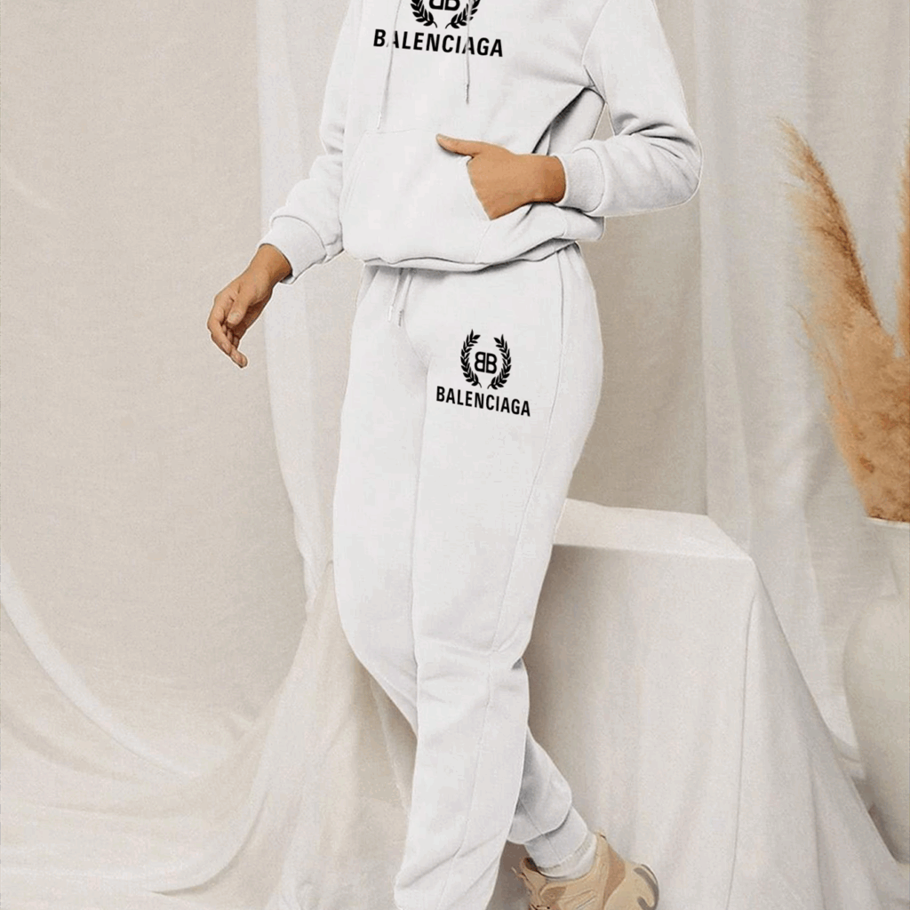 【 Balenciaga】ピンク豹ファッション連名パーカーセットです - 画像 (9)