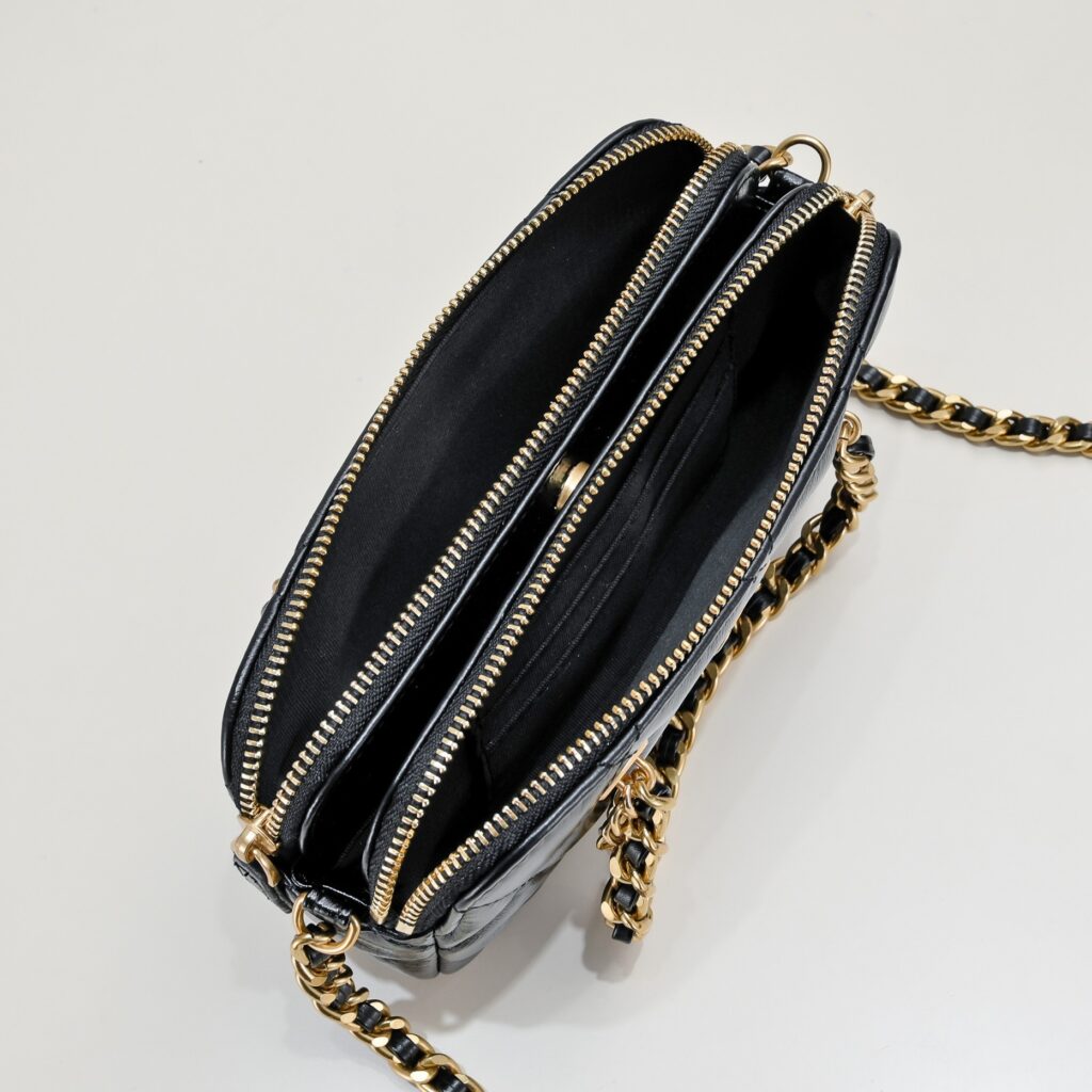 Chanel 23K gold coin chain bag-2 colors - 画像 (9)