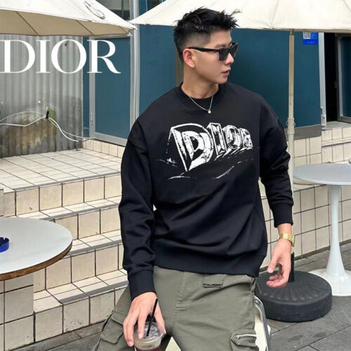 DIORコットンのおしゃれ丸首パーカーです07 SS95555