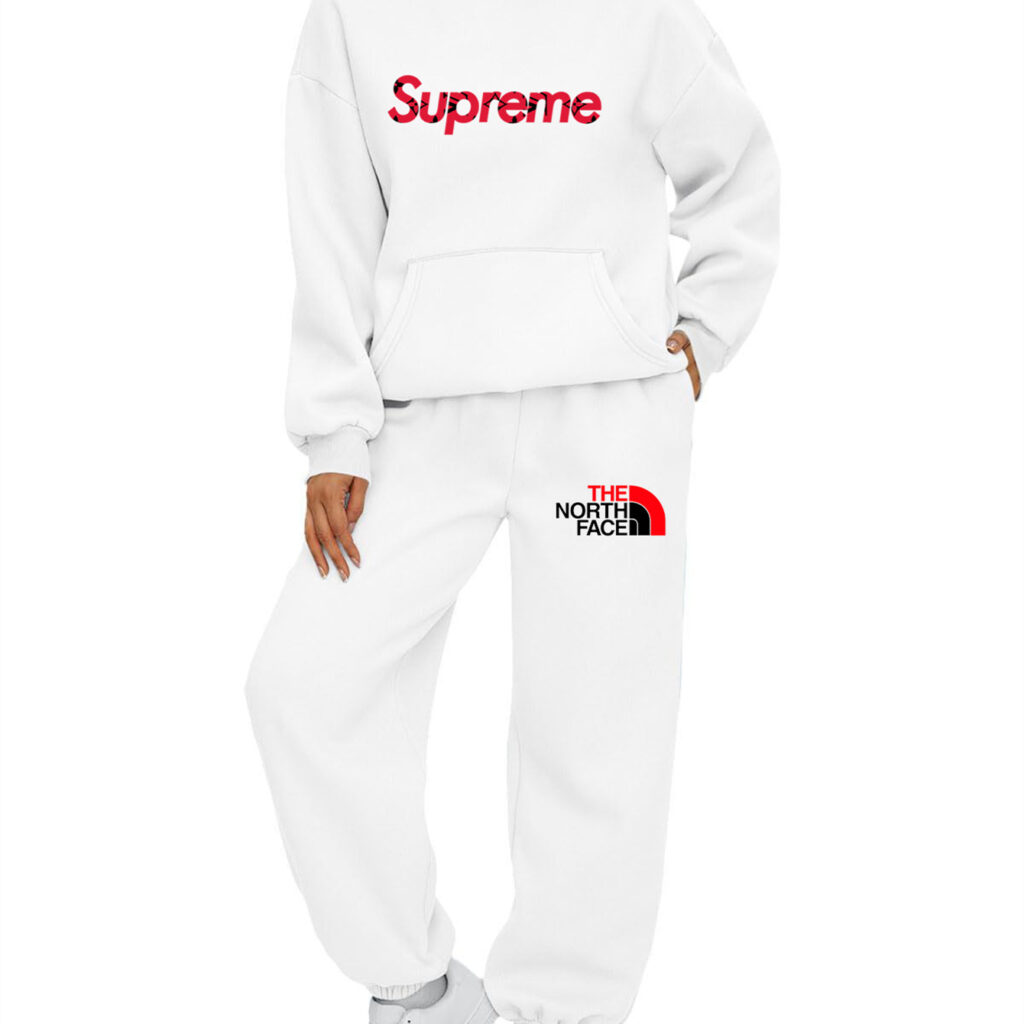 【 Supreme x The North 】箇性的なデザインのブランドの衛衣のスーツです - 画像 (10)