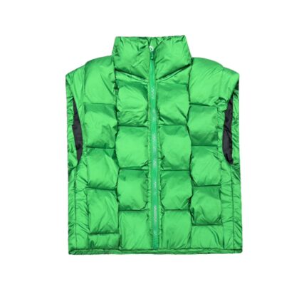 Bottega Veneta パターン フロントボタン ダウンジャケット ブラック