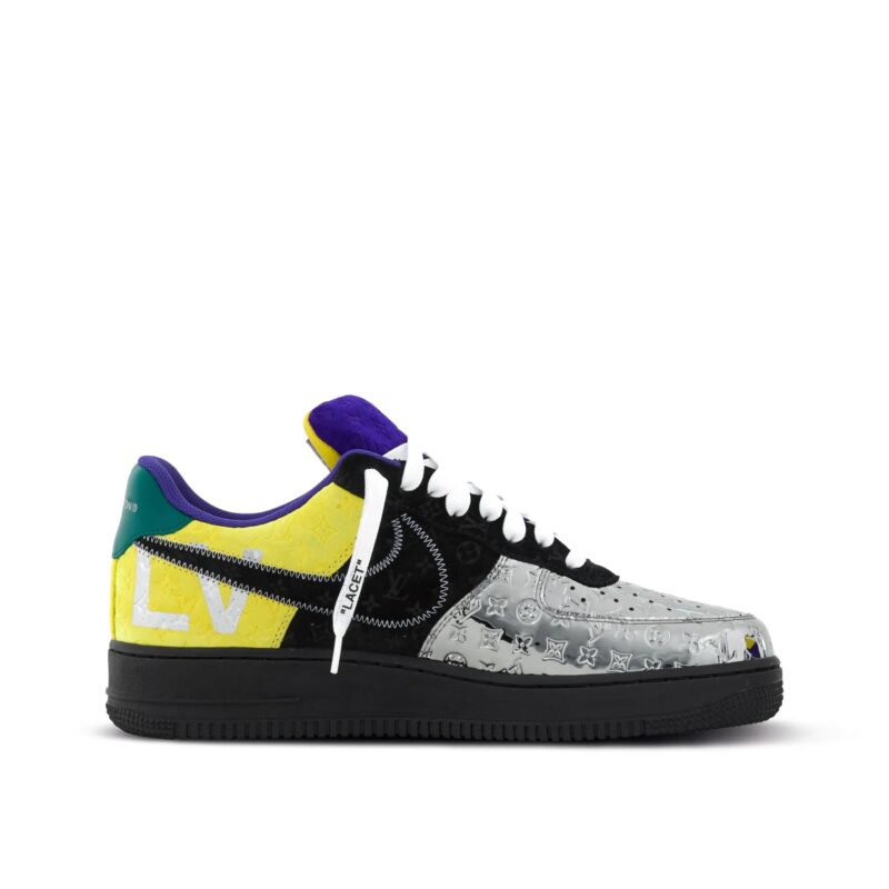 【新商品発売】【今年の新商品】LOUIS VUITTON NIKE AIR FORCE 1 LOW BY VIRGIL ABLOH BLACK METALLIC SILVER【代金引換】 - 画像 (4)