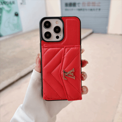 LV Louis Vuitton 赤 エアークッション 電話ケース zm