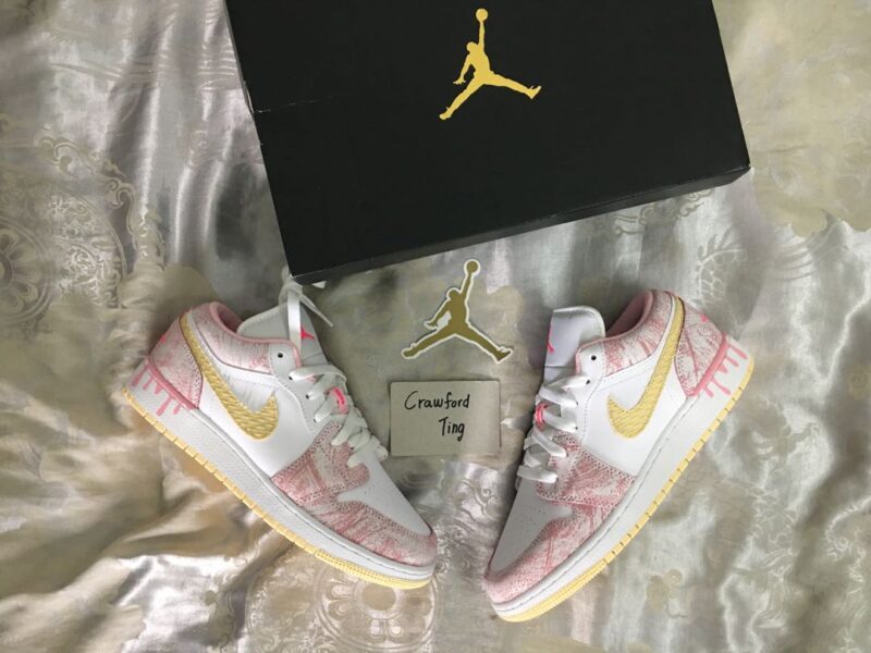 大人も履ける＊NIKE Air Jordan 1 Low GS 'Strawberry Ice Cream' - 画像 (8)