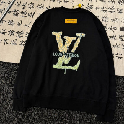 LV Louis Vuittonコットンのおしゃれ丸首パーカーです05 SS95551