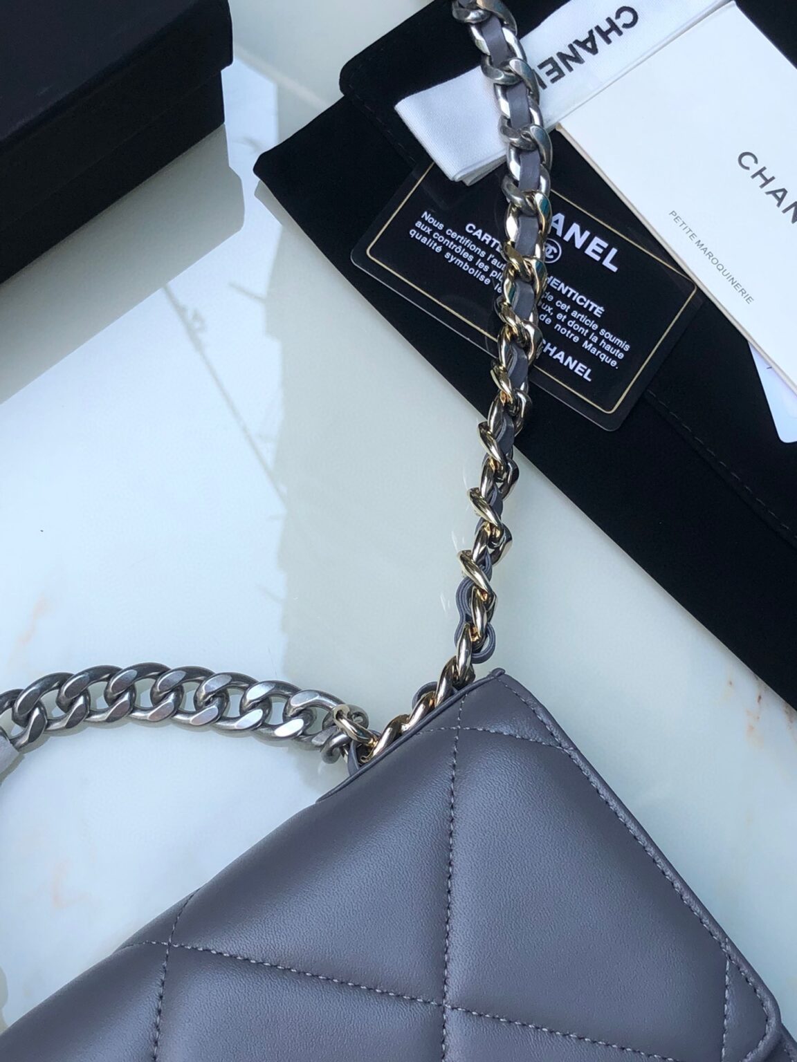 CHANEL 19 WALLET ON CHAIN 0957 - 画像 (7)