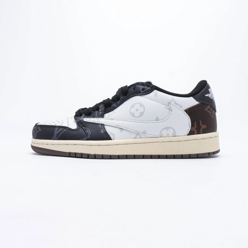 【日本未入荷】LOUIS VUITTON X TRAVIS SCOTT X NIKE AIR JORDAN 1 LOW OG SP"DAMIER AZUR/LV MONOGRAM"[代金引換] - 画像 (6)