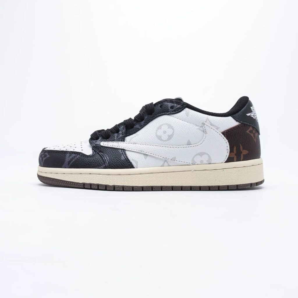 【日本未入荷】LOUIS VUITTON X TRAVIS SCOTT X NIKE AIR JORDAN 1 LOW OG SP"DAMIER AZUR/LV MONOGRAM"[代金引換] - 画像 (6)