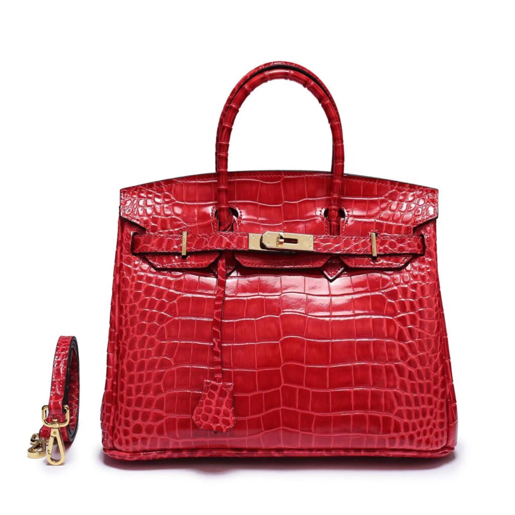 HERMES バーキン25 ポロサス クロコダイル ニロティカス 黒G金具 - 画像 (14)