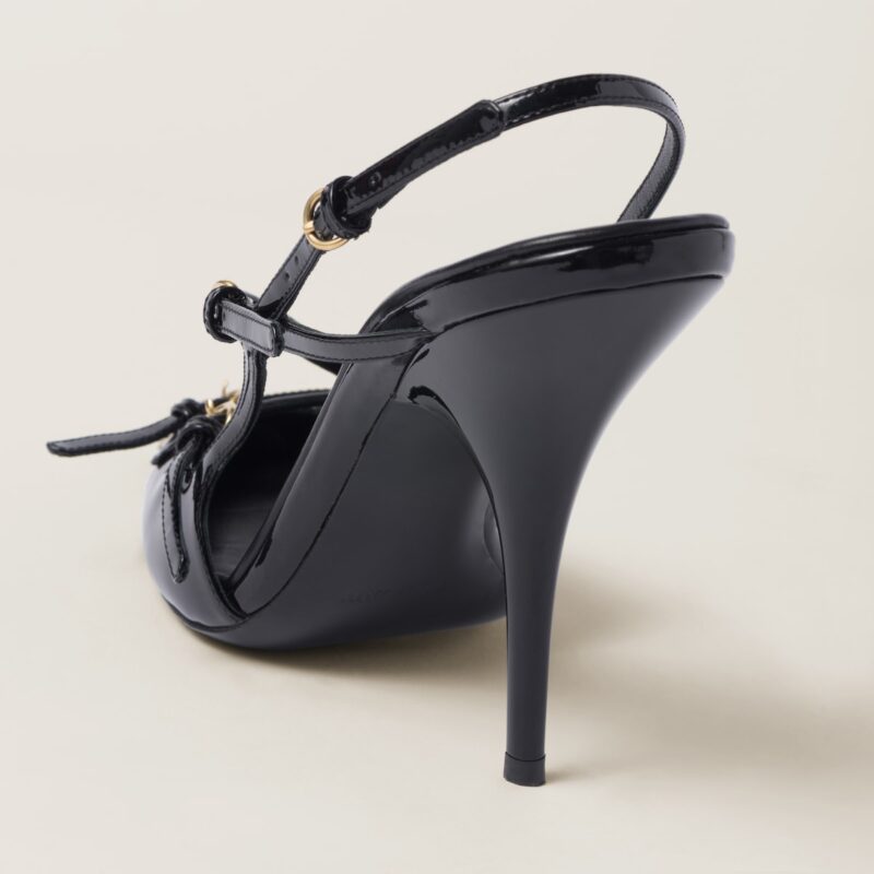 Miu Miu high heels パテントレザー スリングバックヒール - 画像 (2)