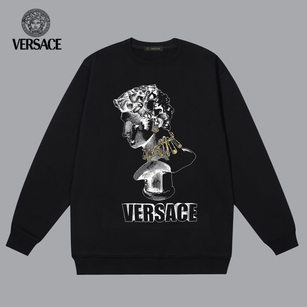 【2024】【VERSACE 公式旗艦店】ヴェルサーチ 丸首の衛衣 スウェットご好評に付き再入荷！