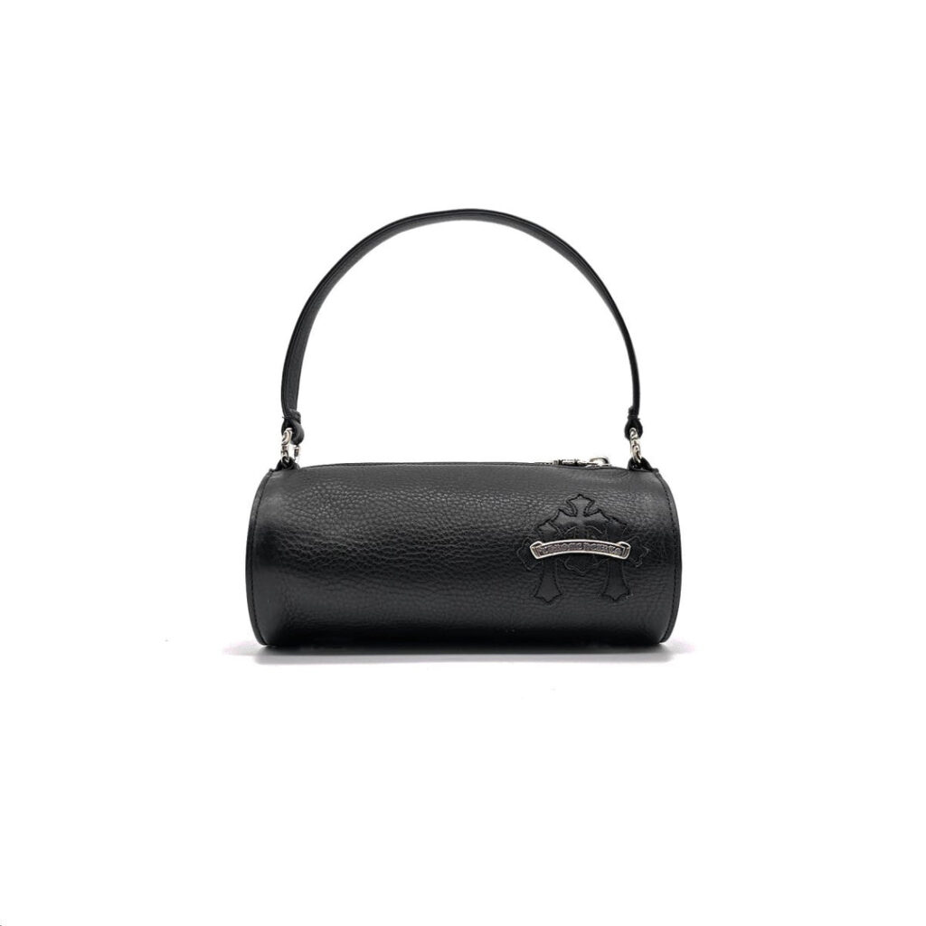 Chrome Hearts ブラック トリプルクロス パッチ グラインド ミニハンドバッグ