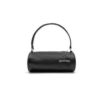 Chrome Hearts ブラック トリプルクロス パッチ グラインド ミニハンドバッグ