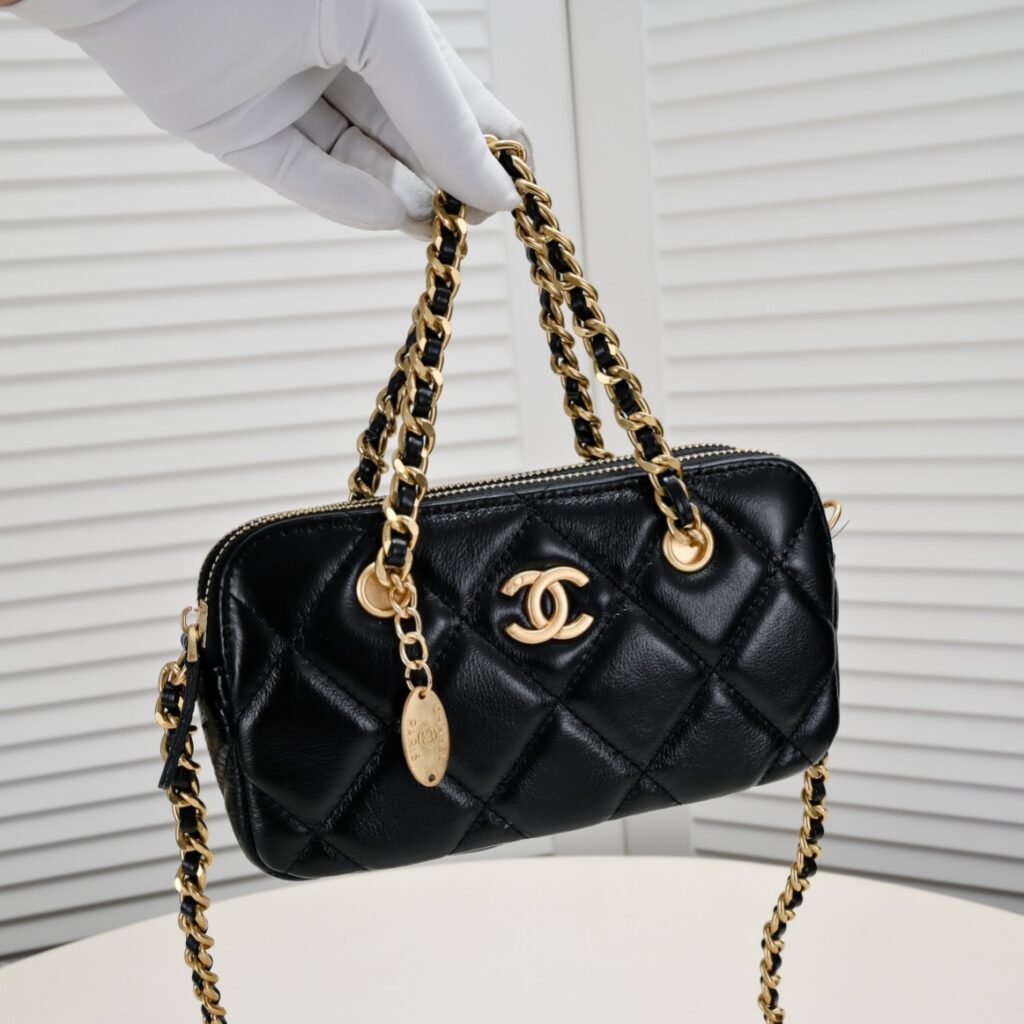 Chanel 23K gold coin chain bag-2 colors - 画像 (5)