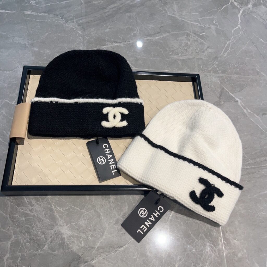 CHANEL 秋冬の暖かい綿の帽子 - 画像 (2)