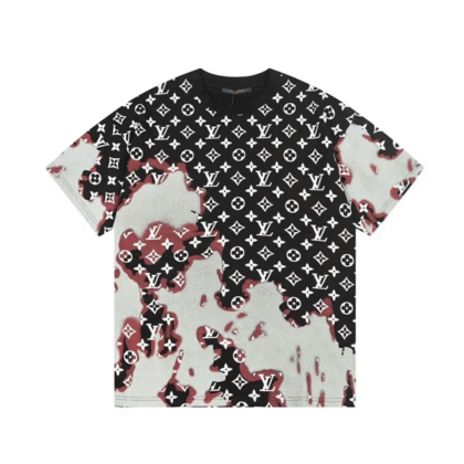ルイヴィトン モノグラムプリント半袖Tシャツ