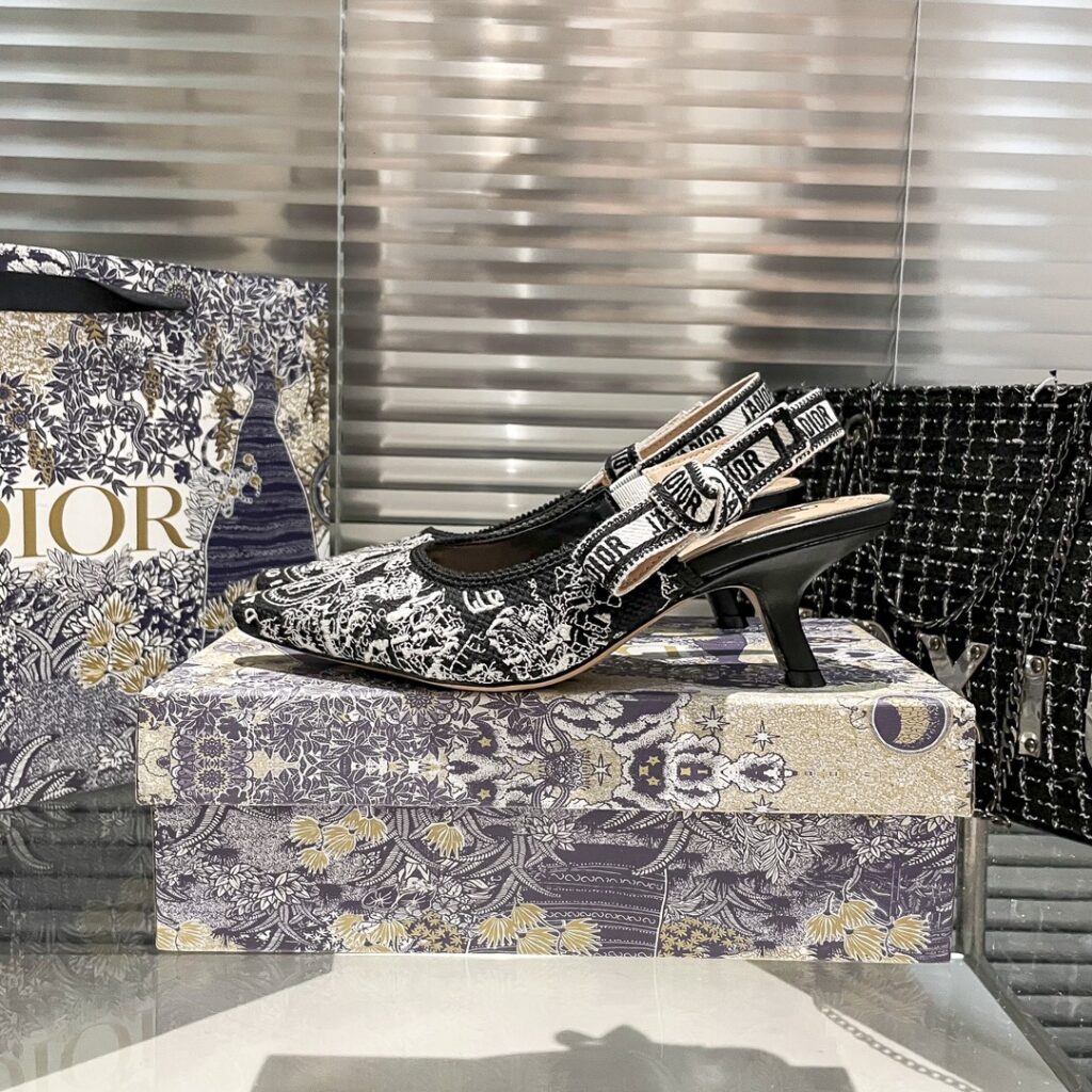 DIOR 新作刺繍ハイヒール 01zm 95759 - 画像 (4)