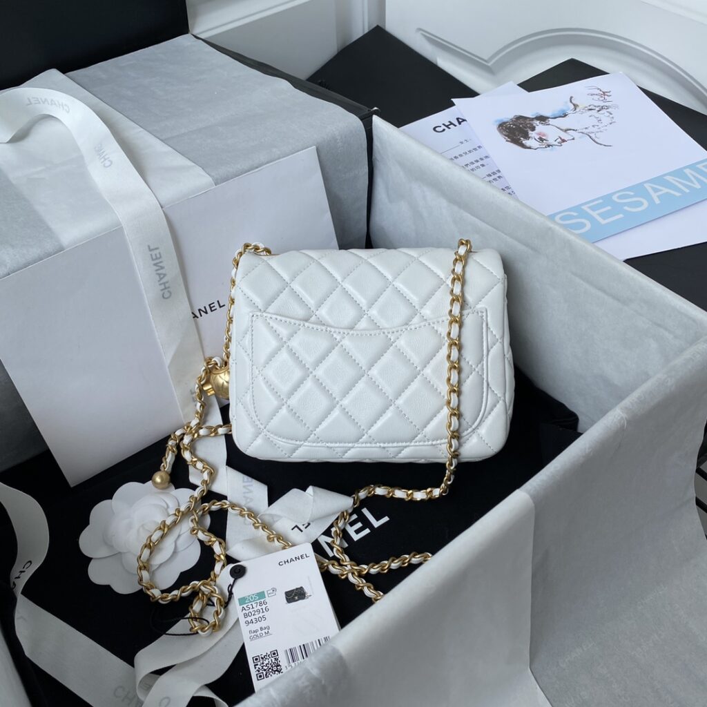 Chanel CF square with golden ball 1786 - 画像 (2)