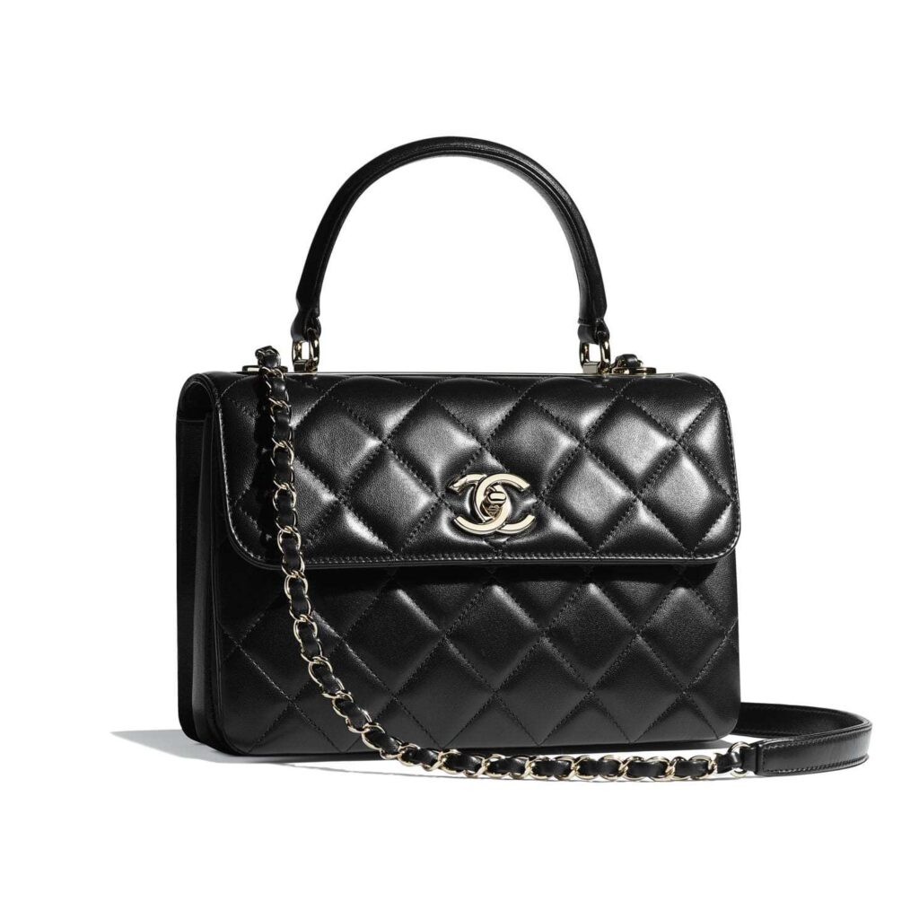 人気★CHANEL トップハンドル フラップ バッグTRENDY CC★A92236 - 画像 (3)