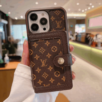 LV Louis Vuitton 小柄 ブラウン パスケース携帯 zm