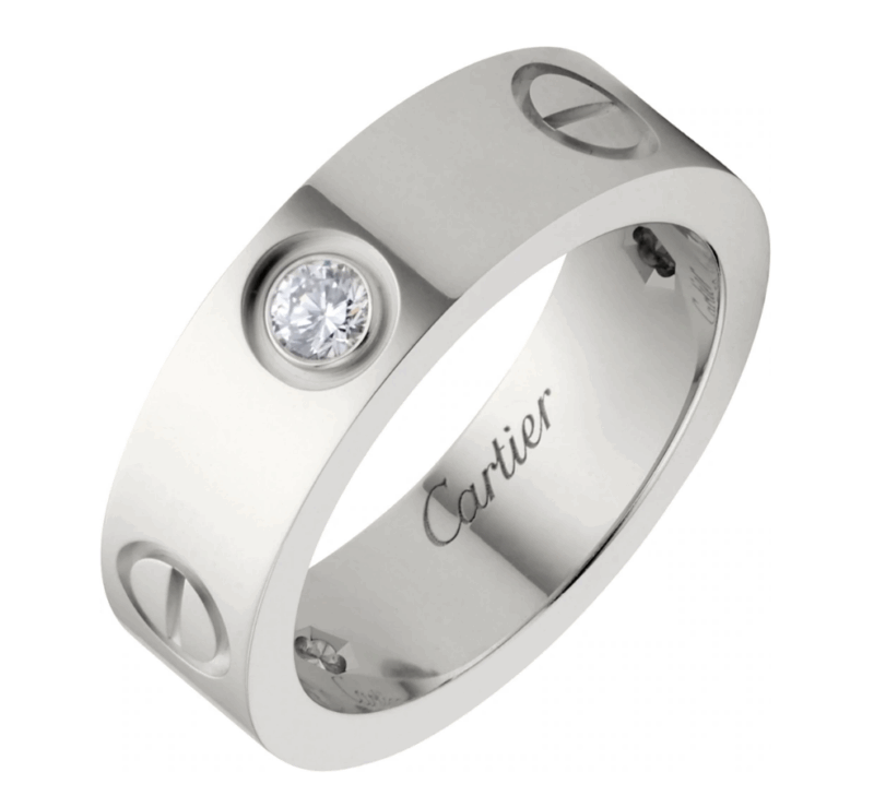 【Cartier】カルティエ LOVE RING, 3 DIAMONDS リング、ダイヤモンド3個 - 画像 (7)