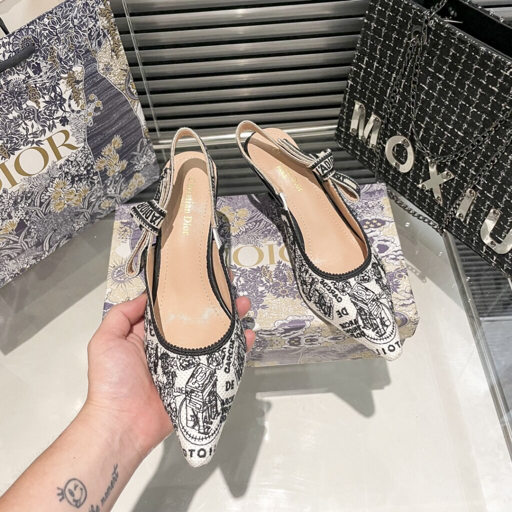 DIOR 新作刺繍ハイヒール 05zm 95759 - 画像 (7)