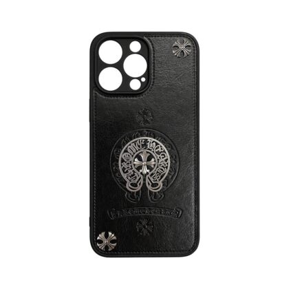Chrome Hearts ブラックきんぞく 電話ケース zm