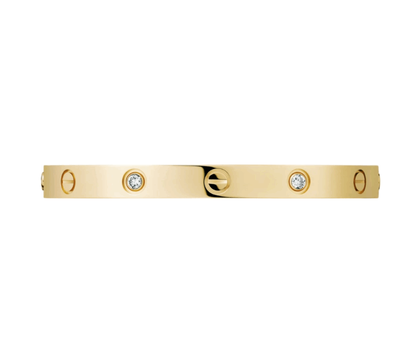 【Cartier】カルティエ LOVE BRACELET, 4 DIAMONDS ブレスレット、ダイヤモンド4個 - 画像 (3)