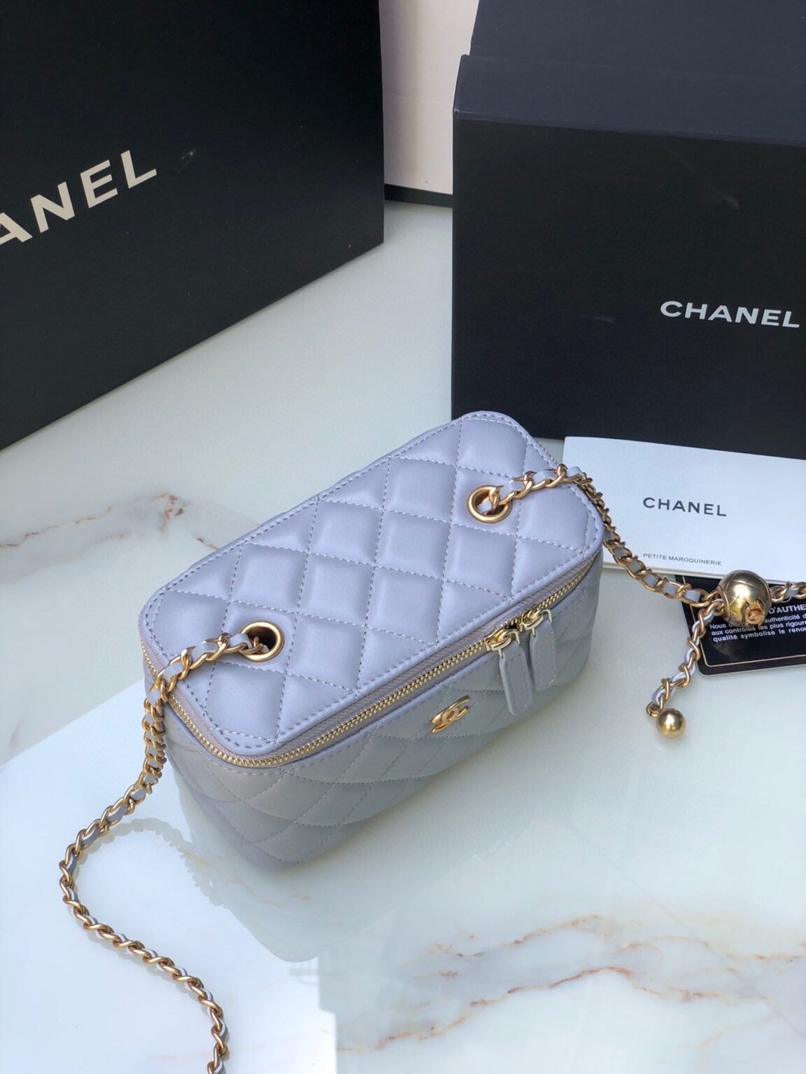 Chanel Classic Vanity 22C Bag with Chain AP2303 - 画像 (7)