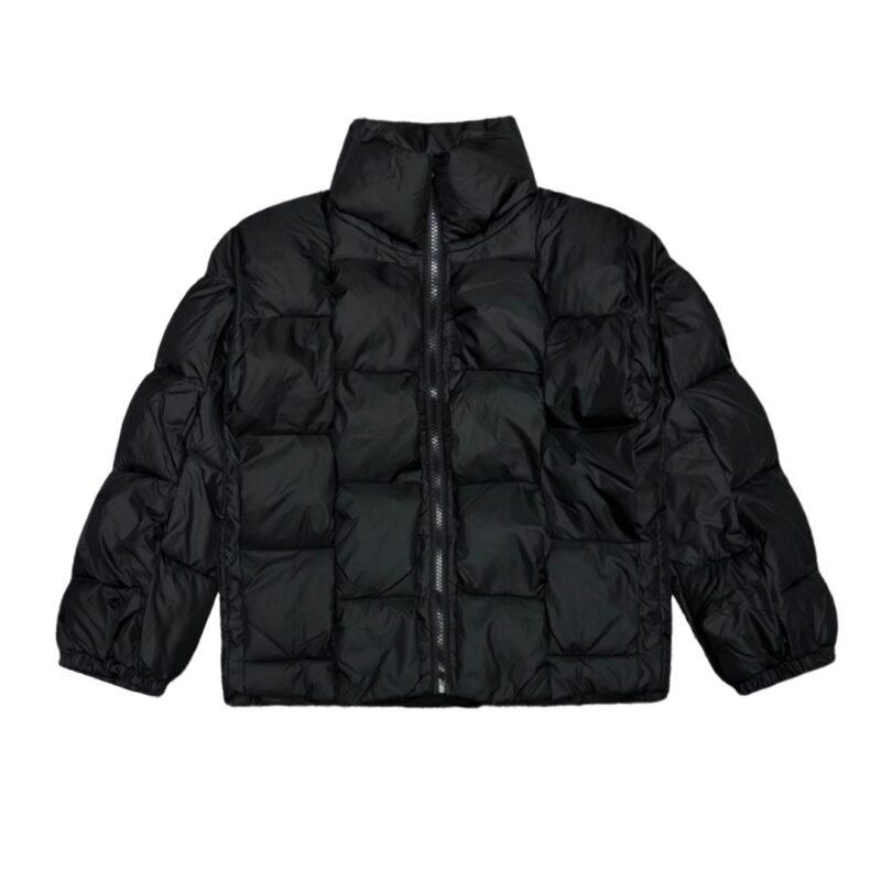 Bottega Veneta パターン フロントボタン ダウンジャケット ブラック - 画像 (3)