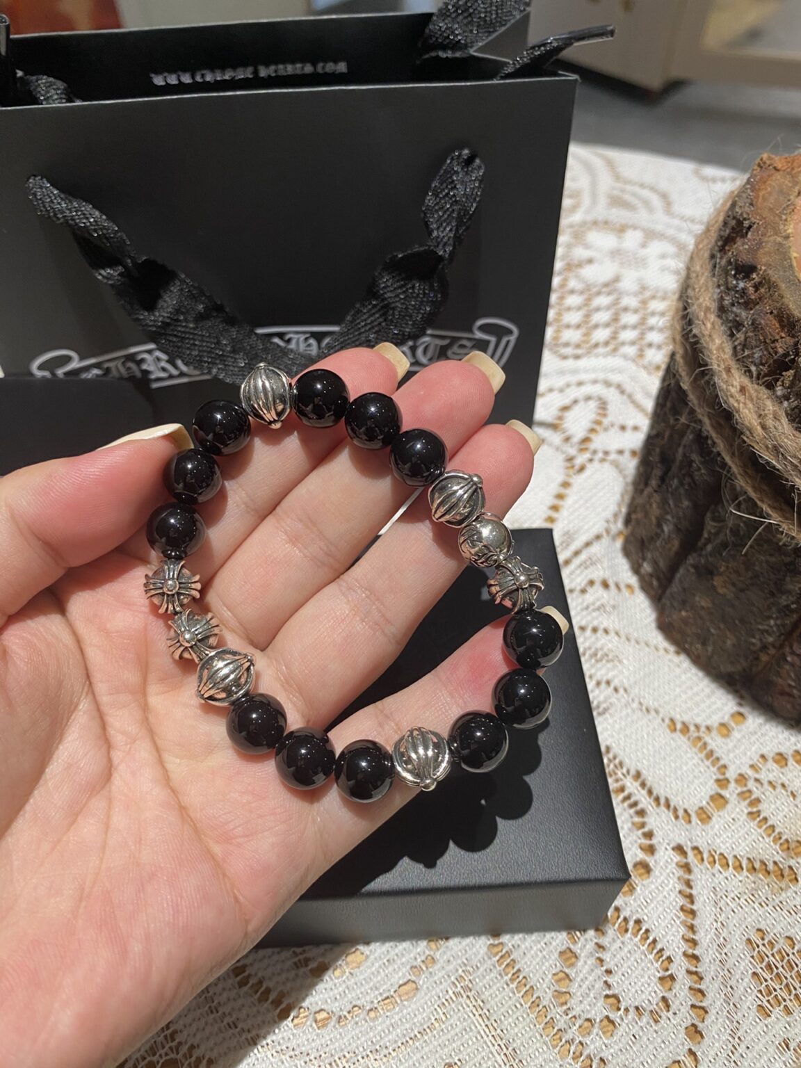 Chrome Hearts （クロムハーツ）Black Onyx ブレスレット - 画像 (6)