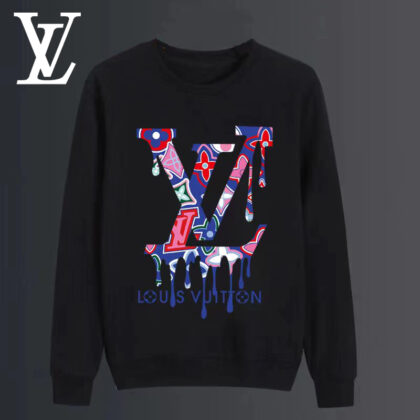 LV Louis Vuittonコットンのおしゃれ丸首パーカーです15 SS95553